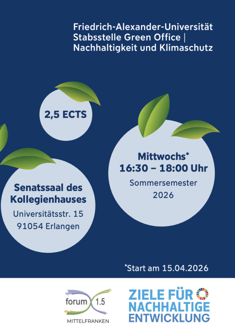 Ringvorlesung „(FA)U for Sustainability“